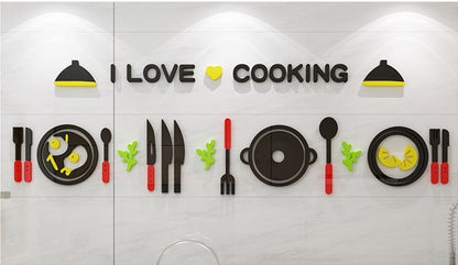 Cute Minimalist Kitchen Wall Sticker – Stylish & Modern Decor for Your Kitchen