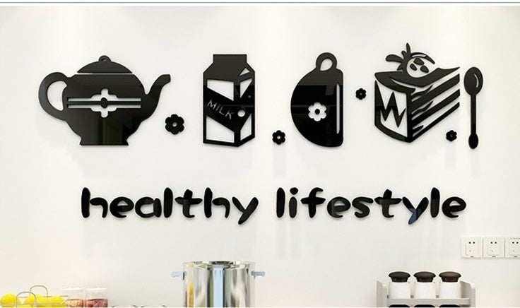 Cute Minimalist Kitchen Wall Sticker – Stylish & Modern Decor for Your Kitchen