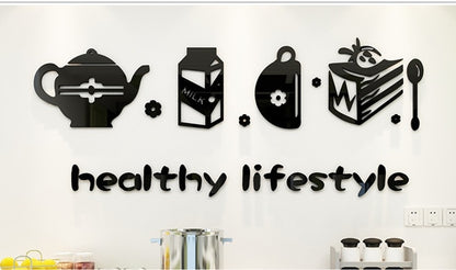 Cute Minimalist Kitchen Wall Sticker – Stylish & Modern Decor for Your Kitchen