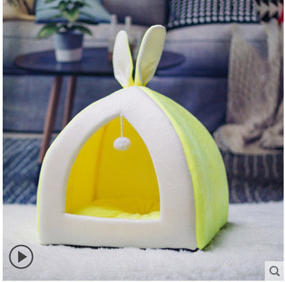 Cat House Villa & Cat Bed – Cozy Small Dog Kennel, Warm and Comfortable Pet Retreat