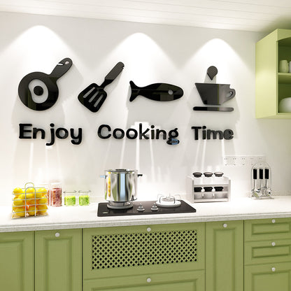 Cute Minimalist Kitchen Wall Sticker – Stylish & Modern Decor for Your Kitchen