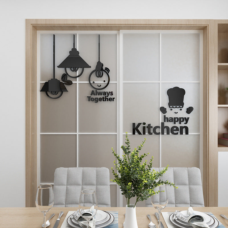 Cute Minimalist Kitchen Wall Sticker – Stylish & Modern Decor for Your Kitchen