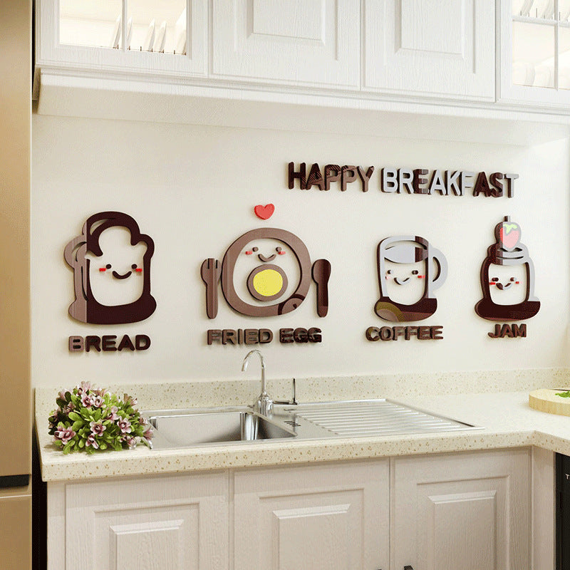 Cute Minimalist Kitchen Wall Sticker – Stylish & Modern Decor for Your Kitchen