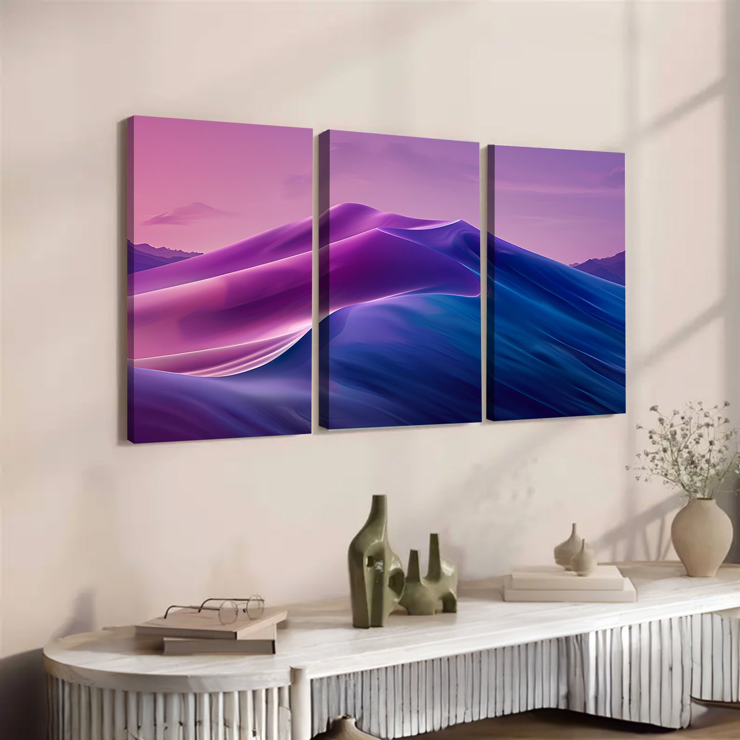 Custom Modern Art Wall Prints – 3-Piece Abstract Canvas Set for Living Room Decoration