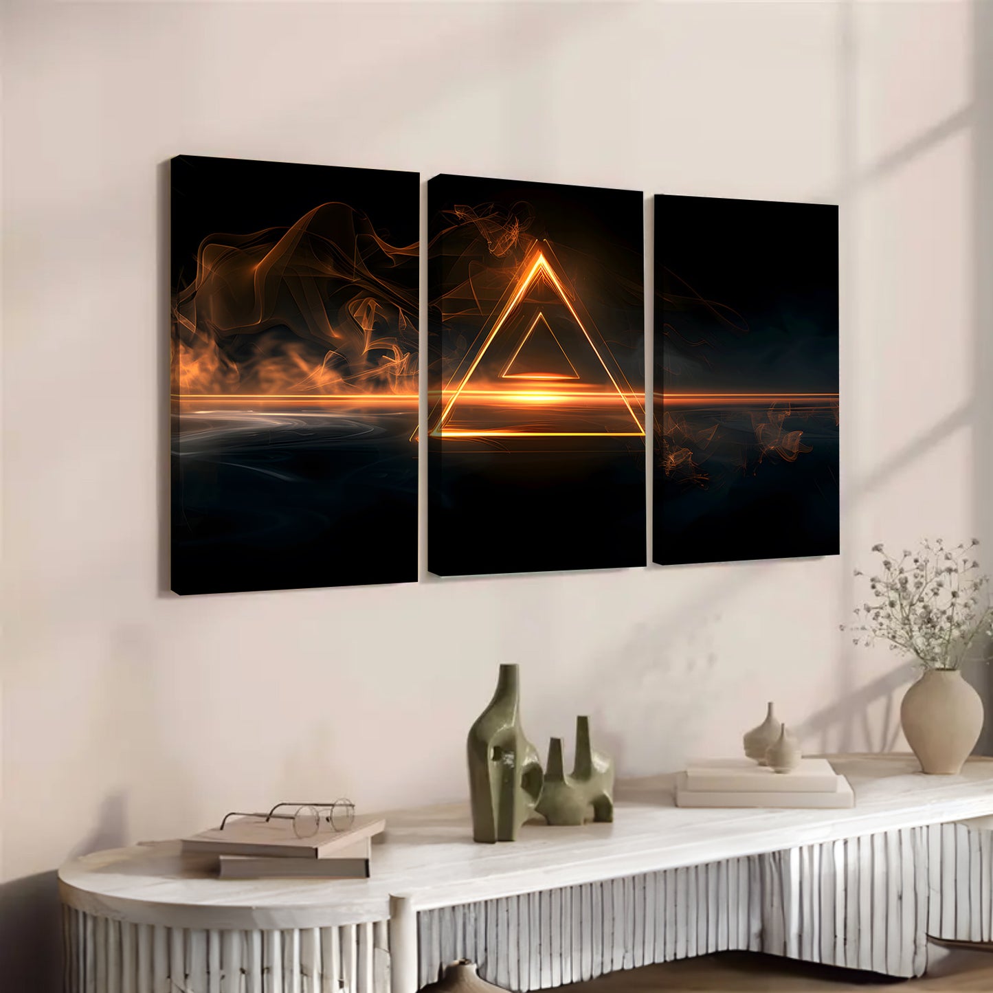 Custom Modern Art Wall Prints – 3-Piece Abstract Canvas Set for Living Room Decoration
