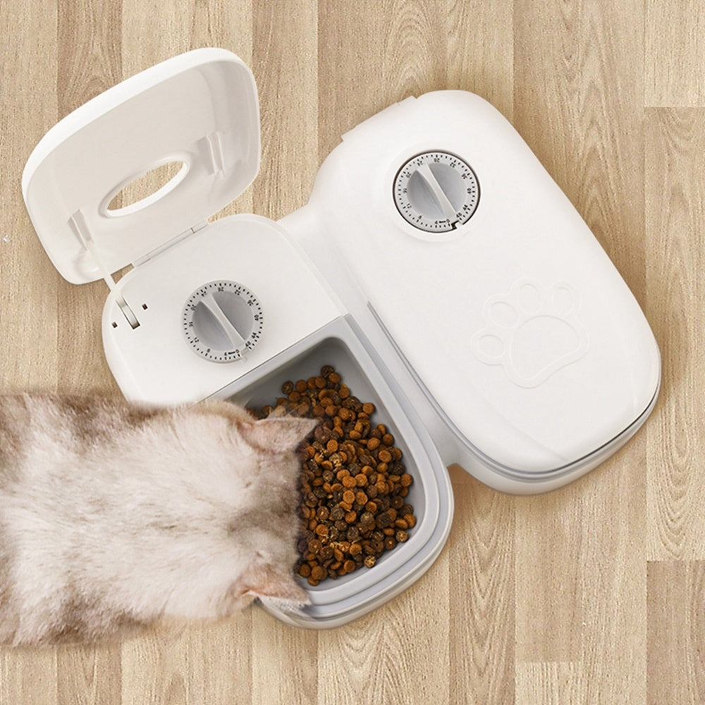 Automatic Pet Feeder for Cats & Dogs – Smart Food Dispenser with Timer, Stainless Steel Bowl, Auto Pet Feeding System