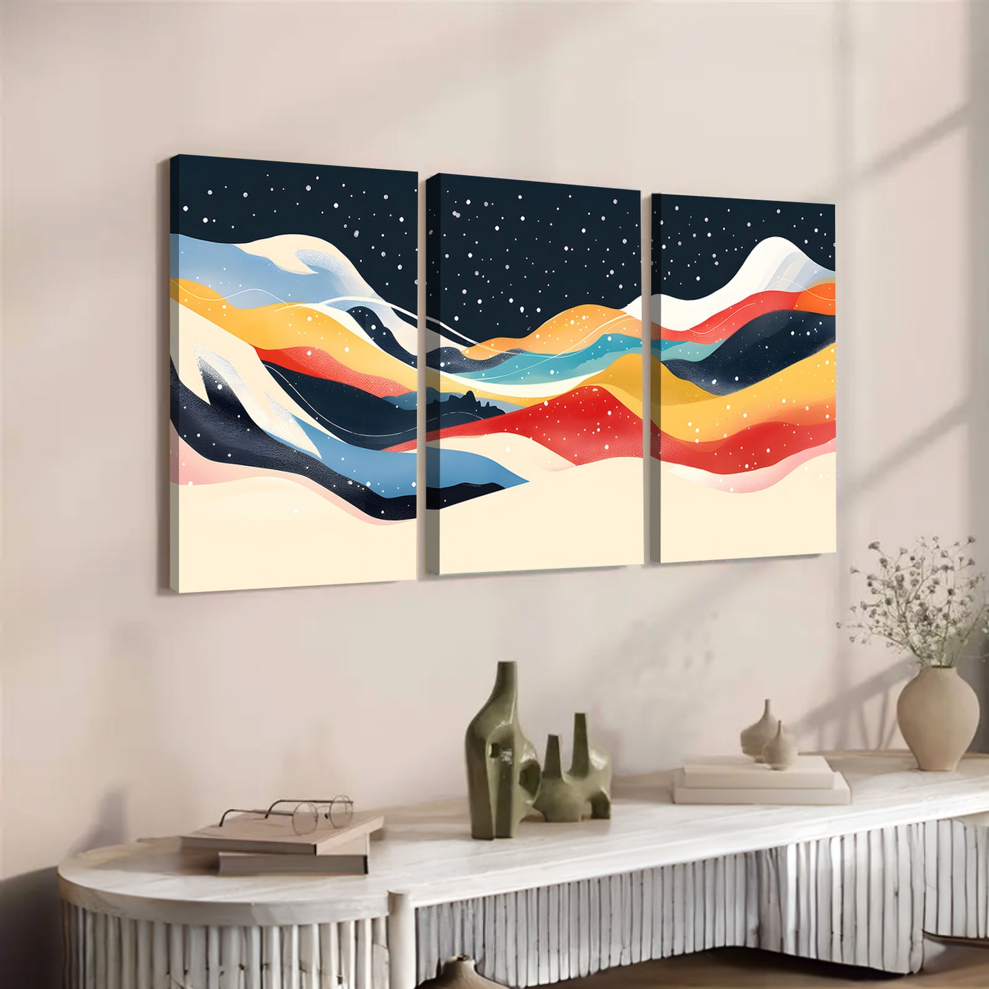 Custom Modern Art Wall Prints – 3-Piece Abstract Canvas Set for Living Room Decoration