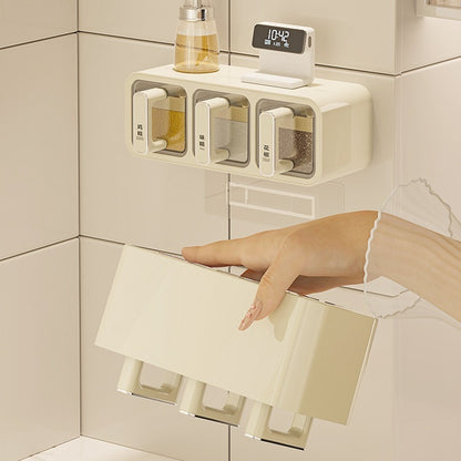 Wall-Mounted Kitchen Condiment Storage Box – Space-Saving Spice Organizer for Home Decor